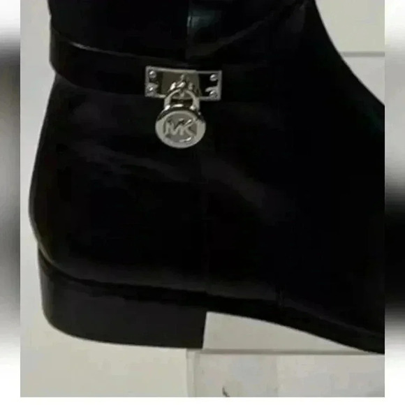 Michael kors HAMILTON tall black boots leather 5.5 women's - Picture 5 of 6